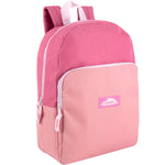 Trail maker 15 Inch Backpack for Girls, Preschool, Elementary & Middle School Students – Spacious Bookbag with Large Front Pocket, Adjustable Straps, Fits up to 13 Inch Laptop (Pink)