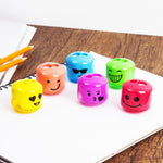 Mr. Pen- Pencil Sharpeners Manual, 6 Pack, Dual Hole, Smiley Handheld Pencil Sharpener, Compatible with Standard and Jumbo Pencils, Snap-on Lid, Stainless Steel Blade, Back to School Supplies