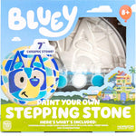 Bluey Paint Your Own Stepping Stone, Design 7 DIY Stone Art, Fun Kit for Kids, Less Mess Paintable Stones Art Set, Great Summer Activity Kids Ages 8, 9, 10, 11
