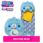 Happy Nappers: Care Bears Sleep Sack Large - Bedtime Bear - 66 x 30, 2-in-1: Plush Character Opens Into Sleeping Bag, Soft Nap & Play Animal, Kids 7+