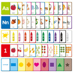 Flash Cards for Toddlers Learning – 54 Double-Sided Alphabet, Number, Color & Shape Cards – Durable Preschool Educational Toys for Kids Ages 2-5, Waterproof & Tear-Resistant, Montessori Early Learning