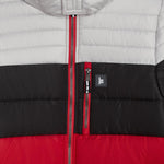 LONDON FOG Baby Boys' Heavyweight Hooded Puffer Jacket with Sherpa-Lined Hood & Fleece Beanie, Red, 12 Months