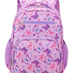 RHCPFOVR Kids Backpack for Girls - Girls Backpack 3-8 Ages Butterfly for Kids 15 Inch School Bookbag for Kindergarten Elementary School Bookbag for Girl 1st 2nd Grade