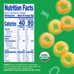 Earth's Best Organic Melty Hoops, Bite-Sized Snacks for Babies 8 Months and Up, Spring Veggie, 0.70 Ounce Bags (Pack of 4)