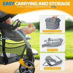 Orzbow Hook On High Chair with Removable Dining Tray, Folding Portable High Chair with Storage Bags, Baby Table Booster Seat, Easy Clip on Table Feeding HighChair for Travel, Restaurant and Home, Grey