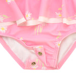 Gerber Baby Girls One-Piece Swimsuit, Pink Daises, 0-3 Months