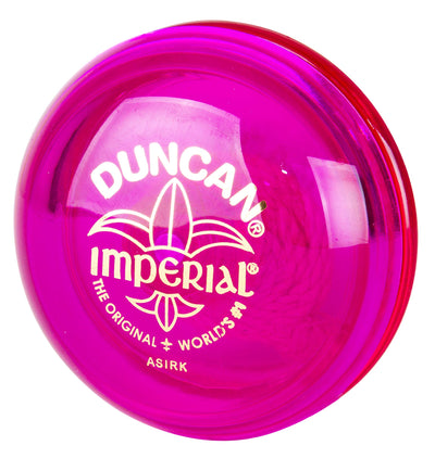 Duncan Toys Imperial Yo-Yo, Beginner Yo-Yo with String, Steel Axle and Plastic Body, Fuschia