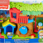 Fisher-Price Little People Toddler Musical Toy Swing & Share Treehouse Playset with 3 Figures for Pretend Play Ages 1+ Years