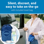Dr. Brown's 100% Silicone One-Piece Breast Pump, Hands-Free Breast Milk Collector with Travel Lid and Travel Bag