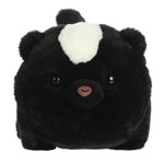 Aurora® Adorable Spudsters™ Scooter Skunk™ Stuffed Animal - Round Shape Makes for Comforting Cuddles - Perfect for Kids All Ages and Animal Loving Adults - Black 10.5 Inches