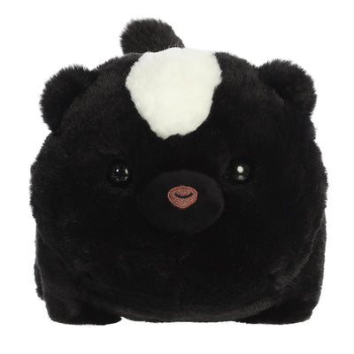 Aurora® Adorable Spudsters™ Scooter Skunk™ Stuffed Animal - Round Shape Makes for Comforting Cuddles - Perfect for Kids All Ages and Animal Loving Adults - Black 10.5 Inches