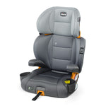 Chicco KidFit ClearTex Plus 2-in-1 Belt-Positioning Booster Car Seat, Backless and High Back Booster Seat, for Children Aged 4 Years and up and 40-100 lbs., Drift/Grey