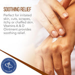 Vitamin A & D Ointment 15 Oz Jar, Skin Protectant for Diaper Rash, Cuts, Burns, Abrasions, Wounds and Scrapes
