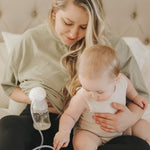 Crane Deluxe Double Electric Cordless Rechargeable Breast Pump, Portable, Closed System, Overflow Protection