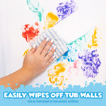 Tub Works® Bath Paint Soap, 12 Pack | Non-Toxic, Washable Bathtub Paint for Toddlers & Kids | Finger Paint in the Tub | Ideal Toddler Bath Toys for Creative Kids Bath | Easy-to-Clean