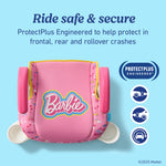 Graco TurboBooster 2.0 Backless Booster Car Seat, Barbie, Travel Booster Seat for Children Ages 4-10, Weight 40-100 Pounds and Height up to 57 Inches