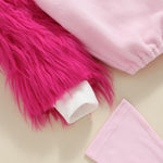 Madjtlqy Halloween Costumes Toddler Baby Boy Girl Flamingo Animal Hooded Sleeveless Romper Jumpsuit Legging Duck Outfits