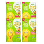 Two packages of Sesame Street Organic Veggie Puffs on a white background