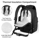 SHARKMOUTH Diaper Bag Backpack for Dad and Mom, Military Molle diaper Pack with Insulated Bottle Holders and Wipe Pocket