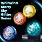 MAGICYOYO Toys Looping Yo-Yo, D1 Responsive Beginner Yoyo with Strings, Plastic Body Great for String Tricks for Advance Players to Perform Like Pros + Extra 3 Strings -Glitter Crystal Green