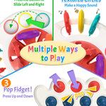 Yetonamr Baby Sensory Montessori Toys for 6-12-18 Months, Silicone Teething Toys, Toddler Easter Basket Stuffers Birthday Gift Travel Toy for 1 2 Year Old Boy Girl Infant 8 9 10 Months Old