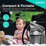 Cimilre M1 Manual Breast Pump Kit – Portable, Quiet Breastfeeding Pump with Ergonomic Handle, Closed System & Wide‑Neck Bottle for Travel, Backup & On‑The‑Go Moms