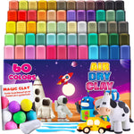 ESSENSON Magic Clay - Air Dry Clay 24 Colors, Modeling Clay for Kids with Tools, Toys Gifts for Age 3 4 5 6 7 8+ Years Old Boys Girls Kids