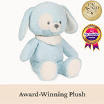 GUND Baby Sustainable Puppy Plush, Stuffed Animal Made from Recycled Materials, Gift for Babies and Newborns, Blue/Cream, 13”