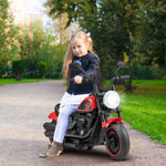 Costzon Toddler Motorcycle, 6V Battery Powered Electric Motorcycle with Detachable Training Wheels, Soft Start, Headlights & Music, Kids Motorcycle Ride on Toy for Toddlers Boys Girls 18+ Months (Red)