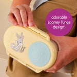 b.box Looney Tunes Snack Box - Leakproof Mini Bento Box for Kids & Toddlers, 2 Compartment Snack Containers for Kids, Lunch Containers, Dishwasher Safe, BPA Free, PFAS Free, Ages 4m+, 1 3/4 Cup
