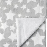 CREVENT Cozy Soft and Warm Mink Baby Blanket with Sherpa Backing, Gift Packing with Ribbon for Newborn Infant Toddler's Crib Cot Stroller (30"X40" Little Dream)