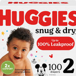 Huggies Size 1 Diapers, Snug & Dry Newborn Diapers, Size 1 (8-14 lbs), 128 Count, Packaging May Vary