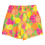 RUGGEDBUTTS Boys UPF50+ Stretch Swim Trunks - Neon Squeeze The Day, 3-6m
