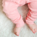 HonestBaby Multipack Honest Pants Joggers Pull on 100% Organic Cotton for Infant Baby and Toddler, Boys, Girls, Unisex, Strawberry Cream, Newborn