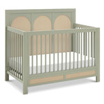 Namesake Eloise 4-in-1 Convertible Crib in French Sage Performance Sand Eco-Weave, GREENGUARD Gold Certified