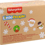 Fisher-Price Little People Toddler Toys Christmas Wonderland Gift Set with Santa Elf & Reindeer Figures for Ages 1+ Years