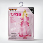 Spooktacular Creations Halloween Pink Princess Dress, Kids Princess Dress Up Set, Peach Crown Costume for Girls Toddler Halloween, Birthday, Roleplay Party (Small, 5-7 yrs)
