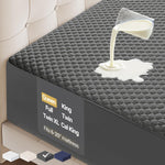 OhGeni 100% Waterproof Mattress Protector, Queen Size Mattress Pad, Fits 6"-20" Mattresses with Deep Pocket, Cooling, Breathable Fitted Sheets, Soft Bed Cover, Noiseless, Machine Washable