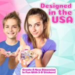 ACTIVITY KINGS ILY DIY 3D Sticker Maker – Arts & Crafts Kit for Kids Ages 6+ | Makes 30 Custom Stickers Fun & Creative Toy Gift for Boys & Girls