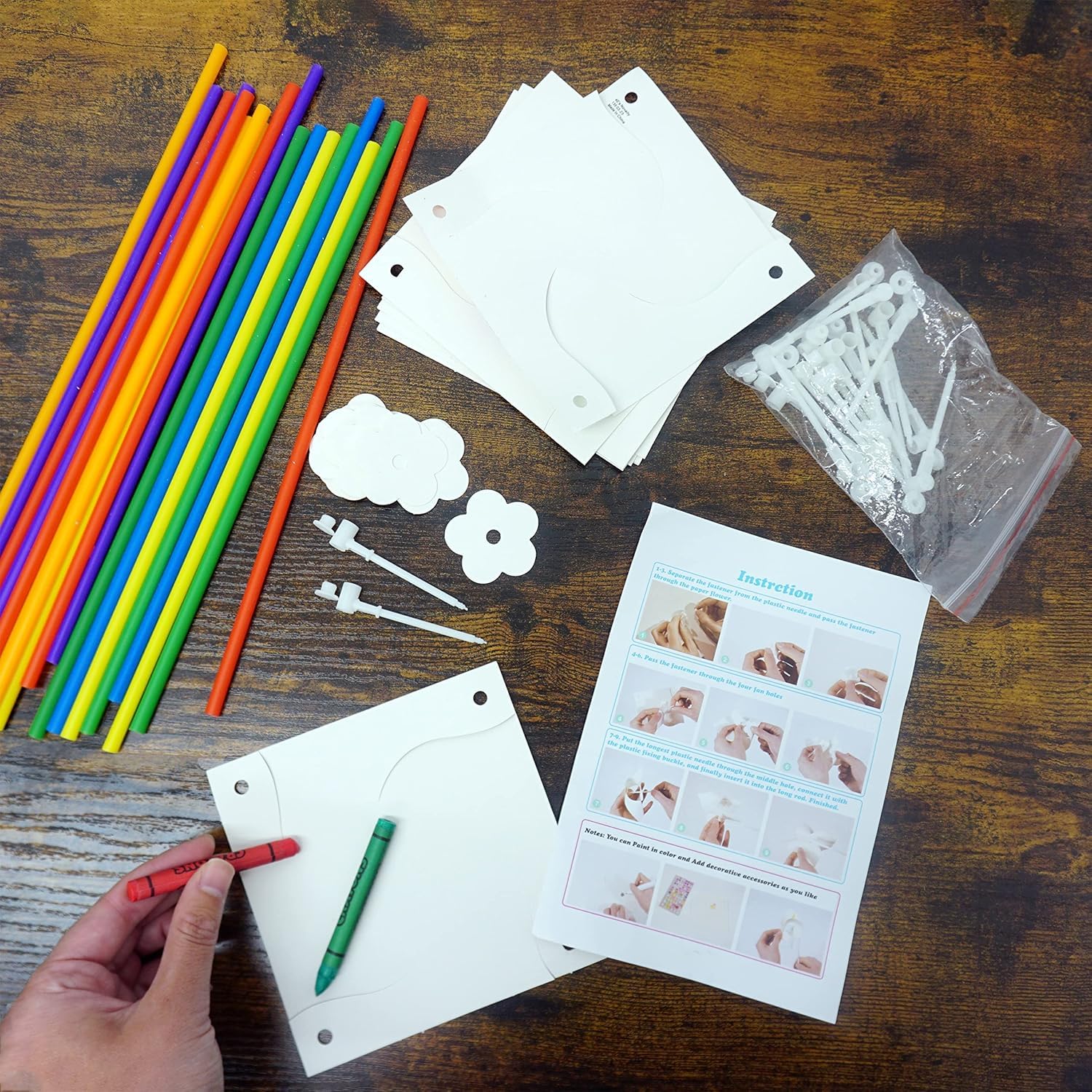 4E's Novelty 24 Pack DIY Pinwheels Craft for - 4E's Novelty - Baby and ...