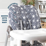 Todays Kids High Chair Pad - Machine Washable High Chair Cover, Easy Use Highchair Cushion, Soft Highchairs Covers for Baby, Padded Highchair Cover w/Elastic Back, Fits 3-5 Point Harness Chairs