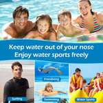 Hpmjz 10 PCS Nose Clip Swimming Bright Colors Swim Nose Plug Waterproof Swimming Noseclip Silicone Gel Swim Noses Plugs Diving Water Sports Must Haves for Adults Kids Children Aged 7+ (6)
