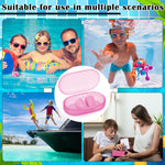 Relaxweex 2 Pcs Silicone Nose Clip for Swimming, Kids, Pink