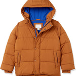 Amazon Essentials Babies, Toddlers, and Boys' Heavyweight Hooded Puffer Jacket