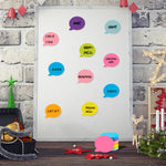Bubble Sticky Notes 3x3 in, 8 Pads, Super Cute Bright Color Strong Adhesive Gift Post, Clean Removal, 82 Sheets/pad