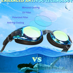 Aegend 2 Pack Kids Goggles, Swimming Goggles for Kids Age 4-16 Boys and Girls Youth, Anti-Fog Pool Goggles, Blue Black & Crisp Pink