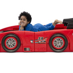 Delta Children Grand Prix Race Car Toddler-to-Twin Bed, Red