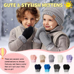 3 Pack Baby Mittens for Toddler Girls Boys, 2 Size Winter Mitten Gloves for Baby Infant Newborn Kids, Unisex Warm Fleece Lined Gloves Hand Mittens for Cold Weather-03