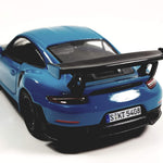 KiNSMART 2010 Porsche 911 GT2 RS Aqua Blue 1/36 Scale Diecast Metal Model Toy Sports Car