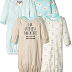 Gerber Baby Boy and Girls 4-Pack Sleeper Gown